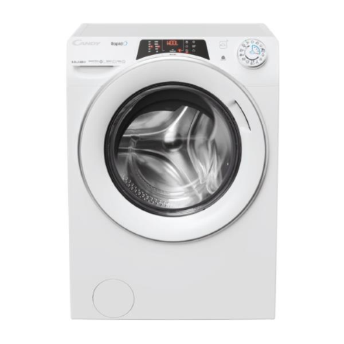 Candy RapidÓ ROW4854DWMST/1-S - Lavasciuga WiFi - larghezza: 60 cm - prof. 53 cm - altezza: 85 cm - caricamento frontale - 8 kg - 1400 rpm - bianco